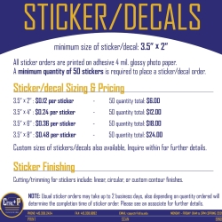 The picture of Ctrl+P Sticker and Decal Price List